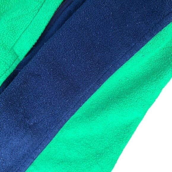 THE North Face Fleece Sweatshirt XL Boys Green/Navy Blue - Picture 12 of 14
